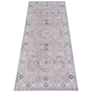 NOURISTAN Gratia Teppich Orientalisch - Orient Flachgewebe für Wohnzimmer, Esszimmer, Schlafzimmer - Pink