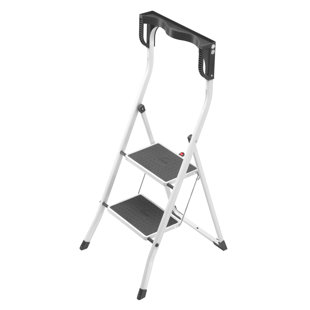 HAILO USA INC. Safety Plus 2-Step Stool with 330 lb. Load Capacity