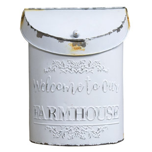THE HEARTHSIDE COLLECTION Welcome to Our Farmhouse Wall Mounted Mailbox