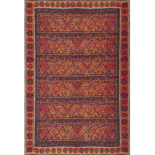 BLOOMSBURY MARKET Belton Southwestern Hand Woven Flatweave Area Rug