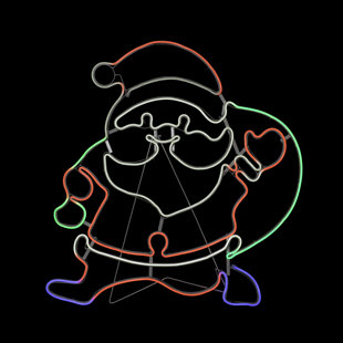 MAIL ORDER ONLINE LTD 71cm LED Indoor / Outdoor Rope Lights