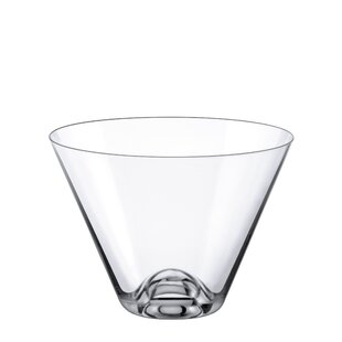 RONA Drink master 12 oz. Stemless Martini Glass (Set of 4)