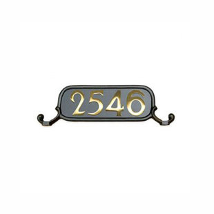 ADDRESSES OF DISTINCTION Williamsburg Personalized Aluminum Address Plaque