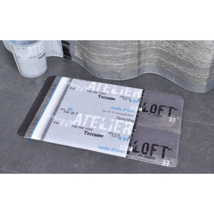 EVIDECO Atelier Loft Bath Mat with Non-Slip Backing