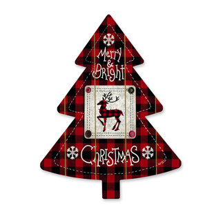 THE AMISH FURNITURE COMPANY Plaid Christmas Decorative Accent