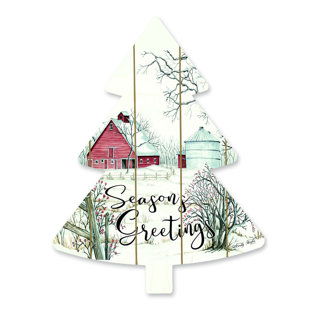 THE AMISH FURNITURE COMPANY Barn Seasons Greetings Decorative Accent