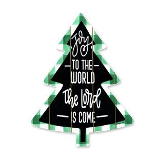 THE AMISH FURNITURE COMPANY Joy to the World - Buffalo Check Decorative Accent
