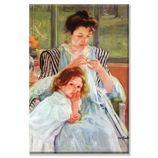BUYENLARGE " Young Mother Sewing " by Mary Cassatt