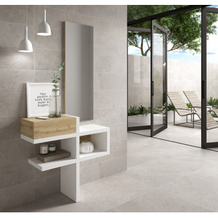 EBERN DESIGNS Horning 80cm Console Table and Mirror Set