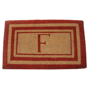 GEO CRAFTS, INC Personalized Laurel 30 in. x 18 in. Outdoor Door Mat