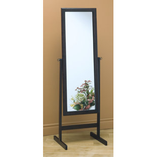 MONARCH SPECIALTIES INC. Mirror, Full Length, Standing, Floor, 60" Rectangular, Dressing, Bedroom, Wood, Brown, Contemporary