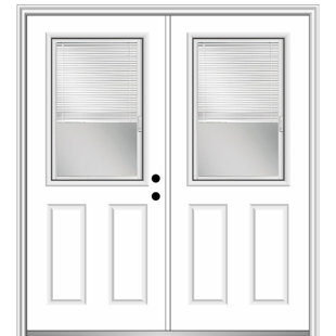 VERONA HOME DESIGN Primed Steel Prehung Entry Door