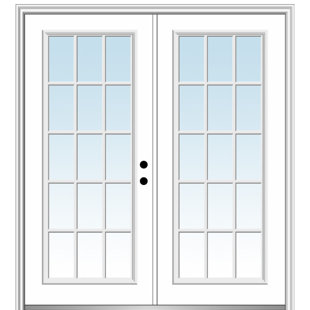 VERONA HOME DESIGN 81.75'' Fiberglass Front Entry Doors