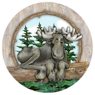 THIRSTYSTONE Big Sky Moose Occasions Coaster (Set of 4)