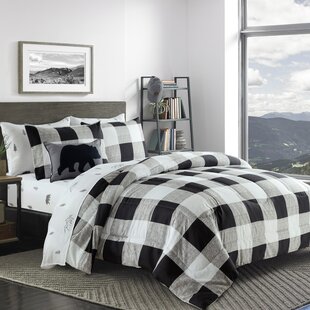 MAISON CONDELLE Percale Plaid Comforter Set