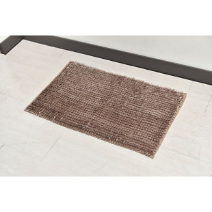 EVIDECO Satiny Bath Mat with Non-Slip Backing