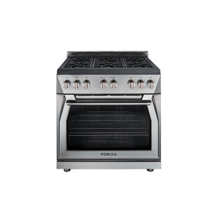 Forza 36" 6 Cubic Feet Smart Gas Free Standing Range with 6 Burners