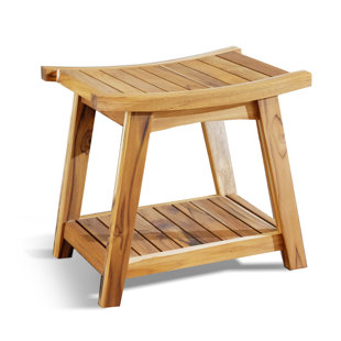 MASAYACO Ometepe 19" W Teak Shower Bench