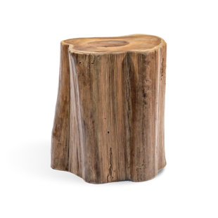 IBOLILI Solid Wood Accent Stool