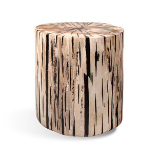 IBOLILI Solid Wood Accent Stool