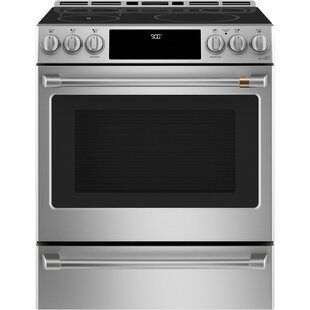 Café 30" 5.7 cu. ft. Smart Slide-in Electric Range with Convection, Induction Cooktop, and In-Oven Camera