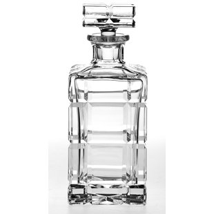 MAJESTIC CRYSTAL Blossom 28 oz. Whiskey Decanter