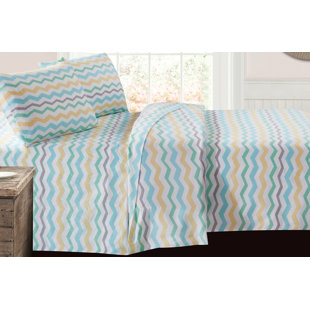 MAISON CONDELLE Margarita Percale Chevron Sheet Set