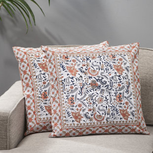 LE POUF Cassie Floral Cotton Pillow Cover (Set of 2)