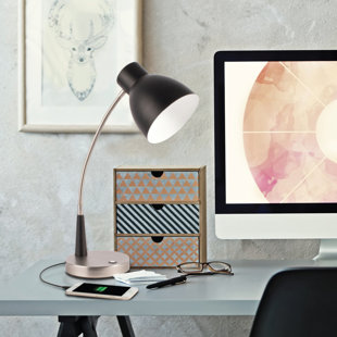 Wellness OttLite Adjust LED Desk Lamp with 2.1A USB Port - Portable, Adjustable, Desk Light