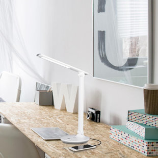 OttLite Emerge LED Desk Lamp with 2.1A USB Charging Port