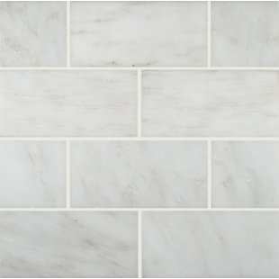 MSI Arabescato Carrara 3 in. x 6 in. Honed Beveled Marble Subway Wall and Floor Tile