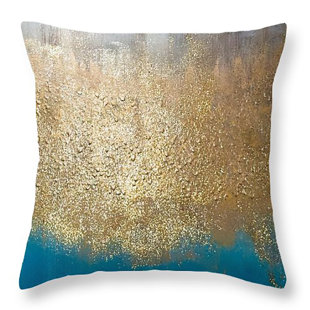 MOTLEY EYE Abstract Reversible Throw Pillow