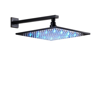 FONTANASHOWERS Jet Fixed Shower Head 1.8 GPM GPM with Temperature-based LED