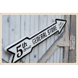 PEACOCK PARK DESIGN Arrow Gloss Sign