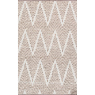PASARGAD Simplicity Flatweave Cotton Chevron Rug