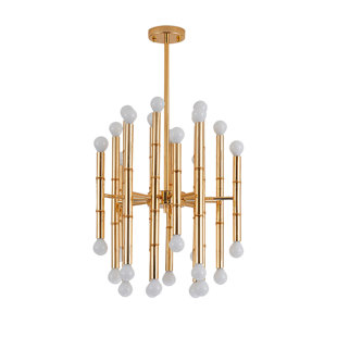 CASA INTERIOR SPACE Richard 30 - Light Steel Unique/Statement Pendant
