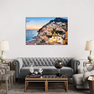 BEACHCREST HOME Positano, Church Santa Maria Assunta I - No Frame Print on Canvas