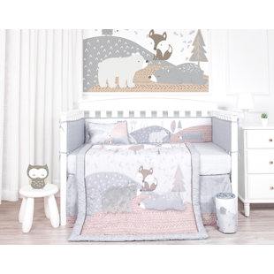 HARRIET BEE Mccandless Forest Bear in Mind 4 Piece Crib Bedding Set