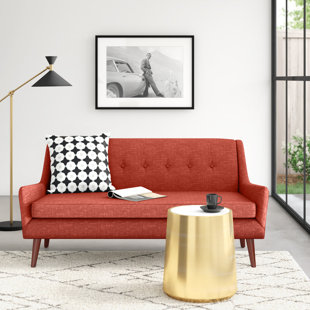 BRAYDEN STUDIO® Angela Love Seat, Button Tufting