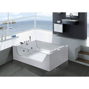 SIMBA USA INC 67" x 47" Freestanding Whirlpool Bathtub