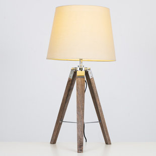 BRAYDEN STUDIO Bella Vista Wood Tripod Lamp (Set of 2)