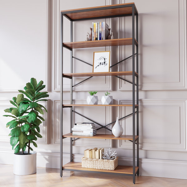 Dline 3 Tiers Wood-Plastic Composites Storage Shelf Bookcase White 