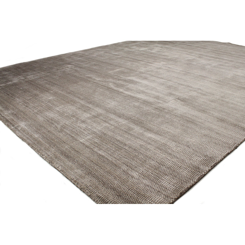 Brayden Studio One Of A Kind Aberdeen Hand Knotted Gray 9 X 12 Area Rug Wayfair