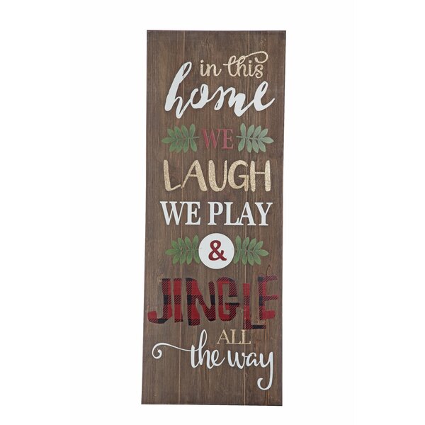 Sayings plaque WE BELIEVE wall hung Christmas word wall art MDF Wooden