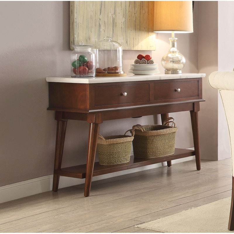 Corrigan Studio Ruppert 51 Wide 2 Drawer Buffert Table Wayfair