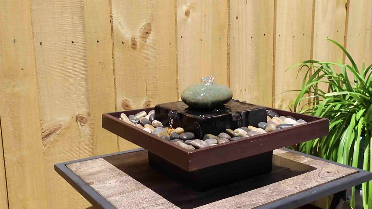 Wildon Home ® Concrete Tranquil Indoor Table Fountain & Reviews ... Wildon Home ® Concrete Tranquil Indoor Table Fountain & Reviews ...