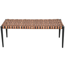 backless wicker bench