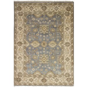 One-of-a-Kind Bason Hand-Knotted Wool Gray Area Rug