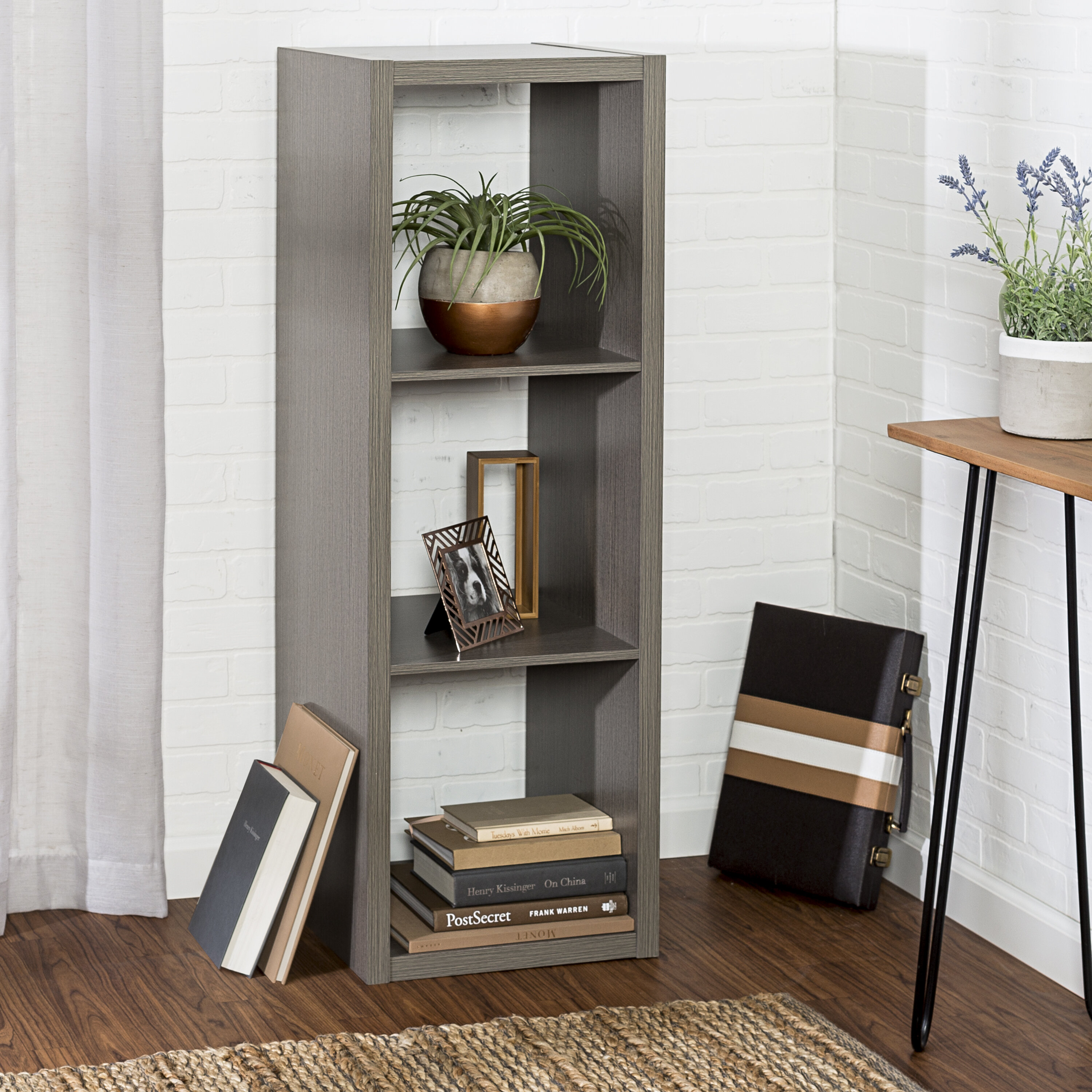 Ebern Designs Karadyn 46 34 H X 14 57 W Cube Bookcase And Reviews Wayfair