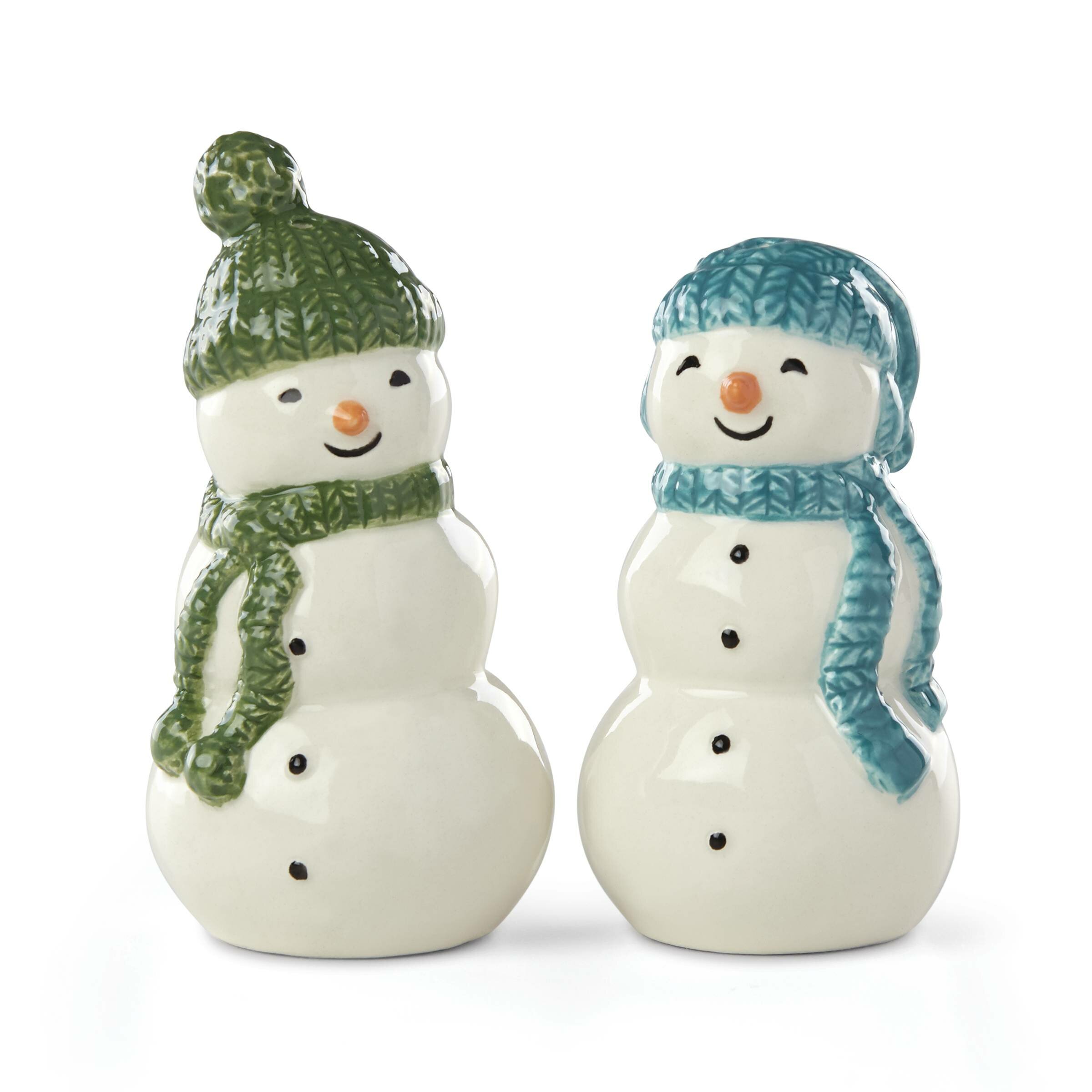 snowman salt and pepper shakers